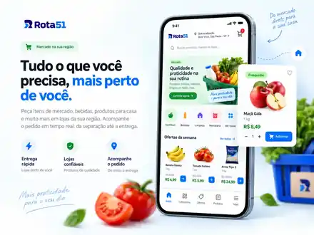 Mercado no app Rota 51